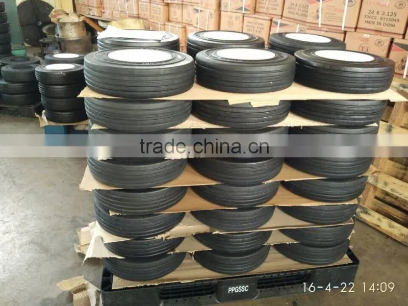 Hot china products wholesalesolid rubber tires for trailers 3.60-8 with long warranty