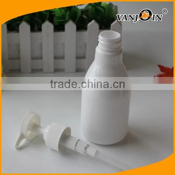 Light White PET Lotion Dispenser Bottle 8 oz.