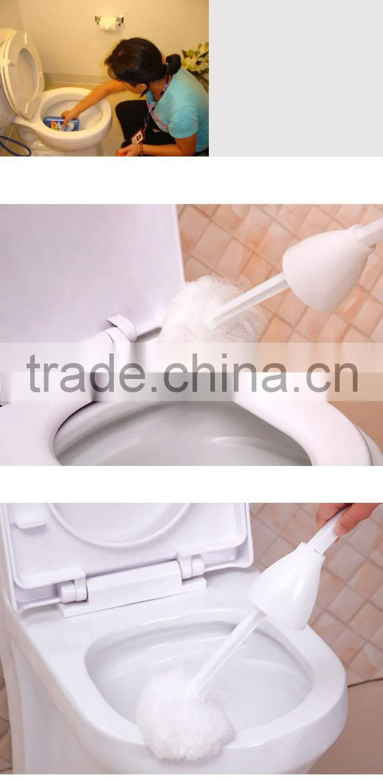 Eco-Friendly Cheap Home Bathroom Plastic Toilet Bowl Cleaning Brush and Caddy Brush Holder Set
