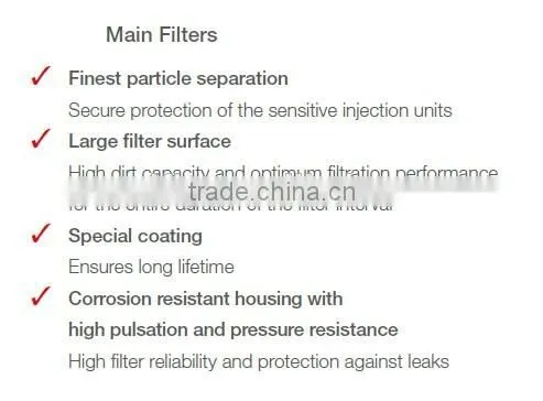 Coralfly OEM Diesel Engine Fuel Filter 170154609