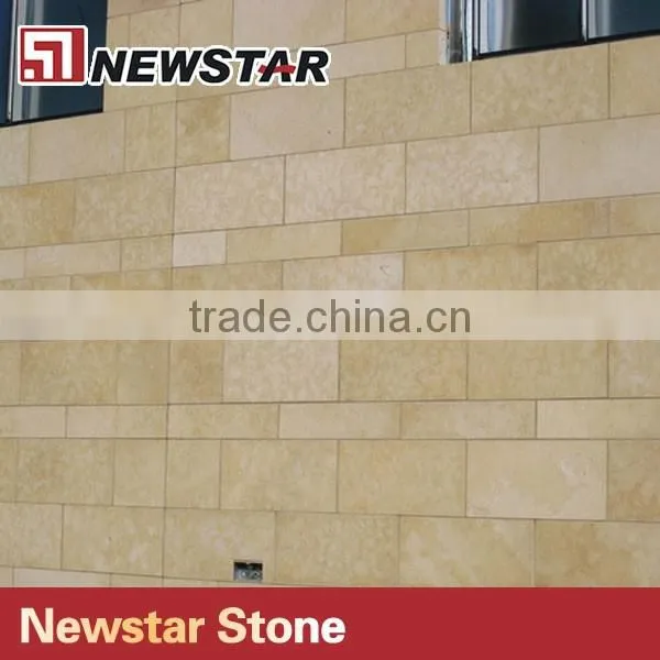 Newstar jerusalem brushed golden marble floor tumbled marble tile