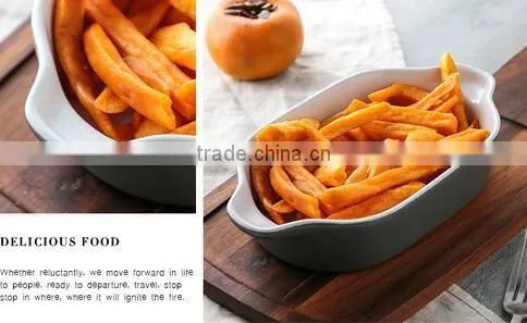11'' Ceramic cake bakeware Pasta ceramic tray Cearamic fish tray Potato ceramic tray