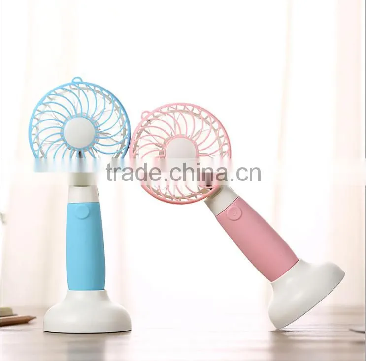 Adjustable USB Charge Handheld Air Fan, Mini Desktop Water Drop Fan For Student
