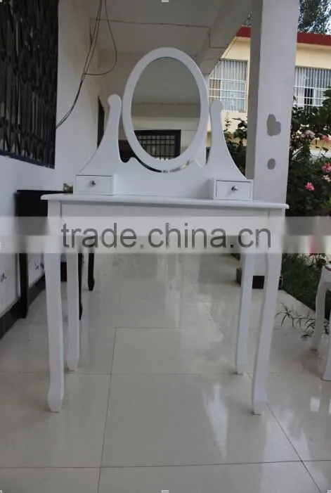 Bedroom Wooden Make-up Dressing Table Set, Home furniture Wooden Dresser, Make up Table
