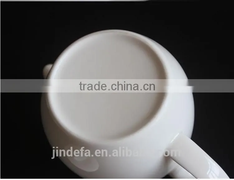 Drinkware white hotel porcelain hot sale, fine porcelain coffee pot