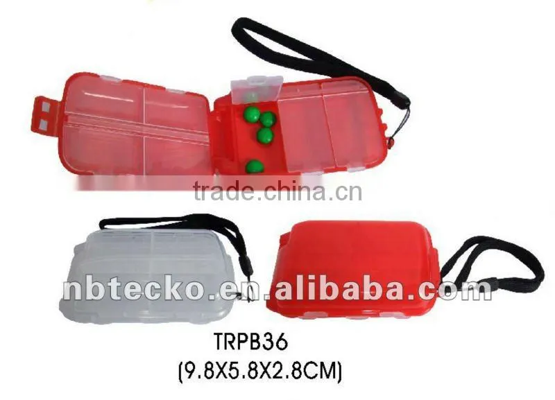 plastic pill box with lanyard for promotional