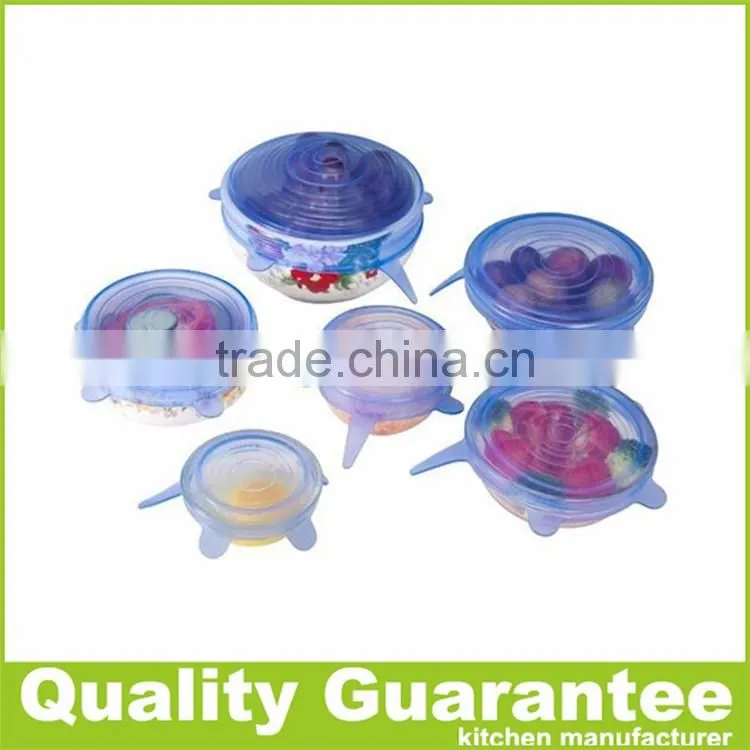 2016 hot selling food grade eco-friendly Silicone lid silicone stretch lid