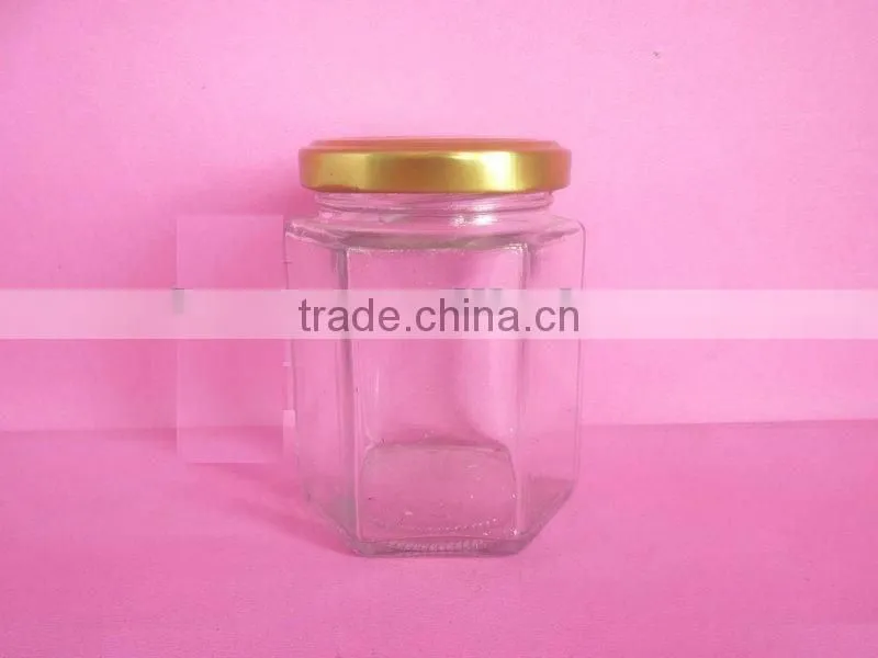 glass pickles jars with metal cap, glass pickles container