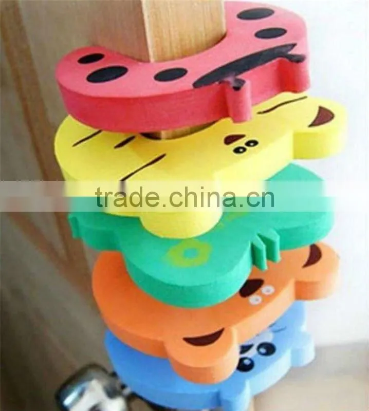 Baby Safety Foam Door Jammer Guard Finger.Protector Stoppers - Animal Designs.H0102