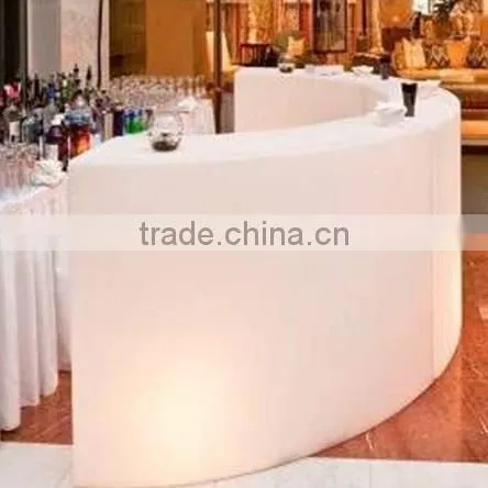 Beautiful lighting commerical high quality plastic LED bar counter with 16 colors change by remote control