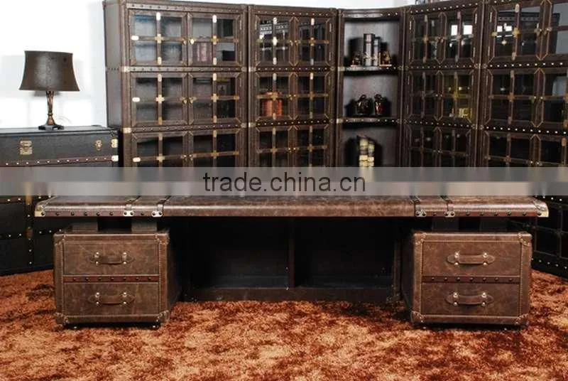 BISINI furniture ,Hot Sale Office Table Executive Ceo Desk Office Desk ,Leather Office Desk, Office Furniture (BF08-0249)