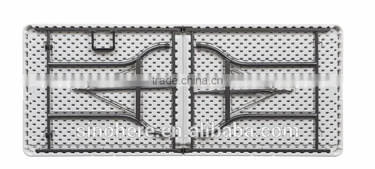 Outdoor portable plastic folding table