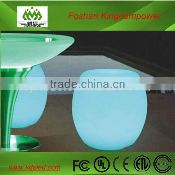 illuminated outdoor rechargeable led stool