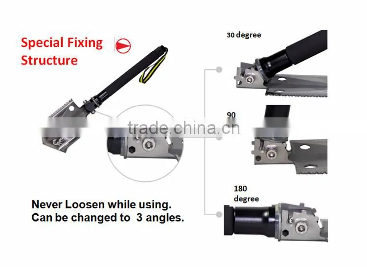 New Function Multifunction Compact Rescue Equipment Shovel Knife Saw Fire Flint