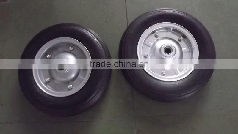13inch rubber solid wheel 3.00-7 without bearing
