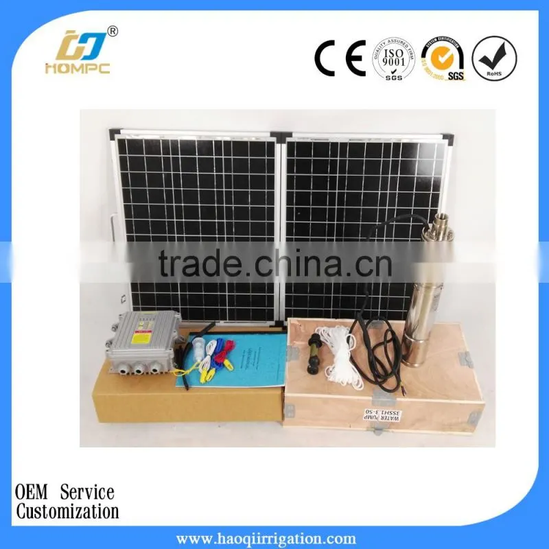 DC36V 400W 3 inch Helical Rotor solar power submersible pump solar water pump