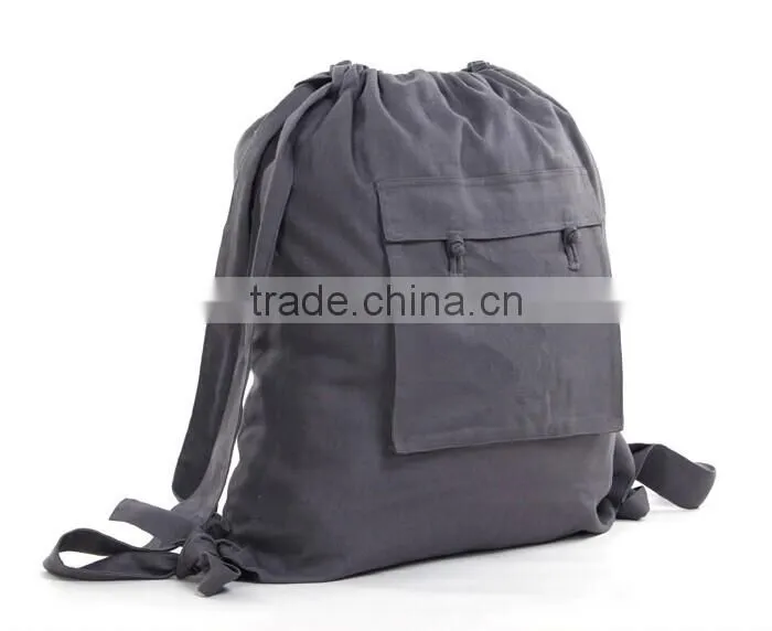 High Quality Canvas Yoga Drawstring Backpack