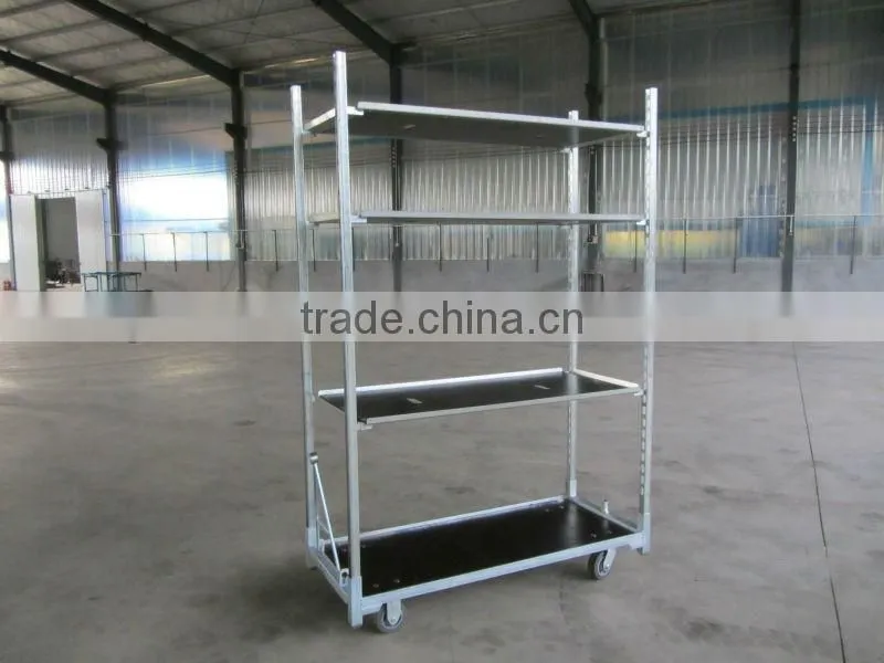 Flower Trolley.Danish Trolley.Display Trolley. Garden Tool Cart, Steel Rolling Trolley Tool cart.Greenhouse Cart