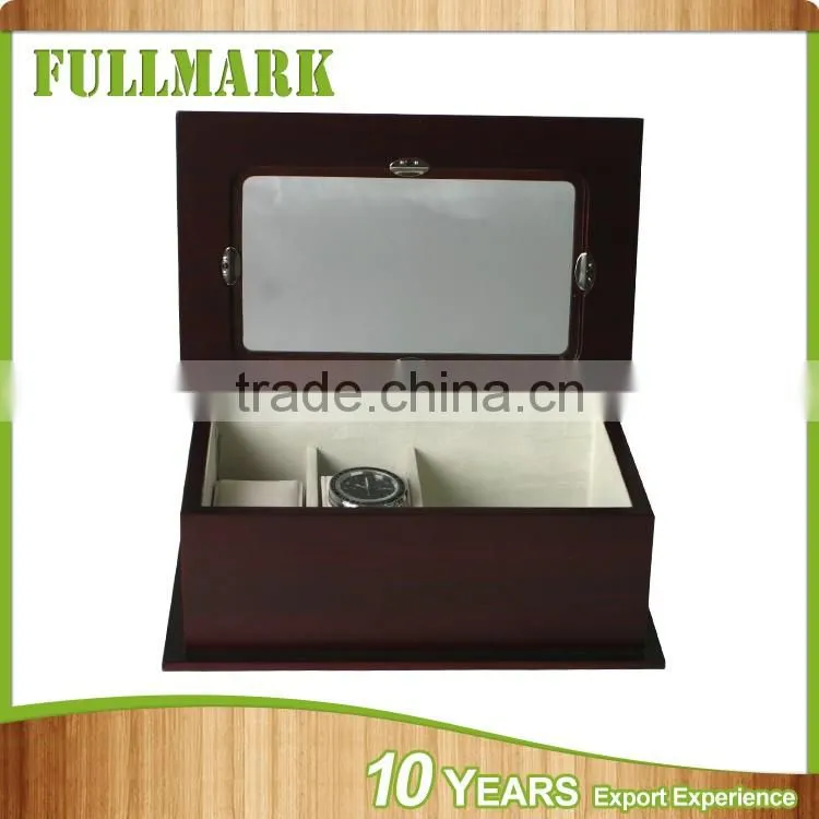 Brand new wholesale wood watches box grid isplay