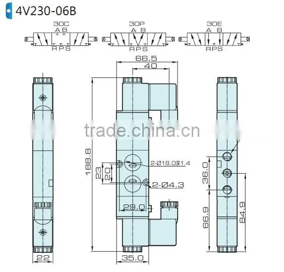 4V200 delphi control valve with high quality