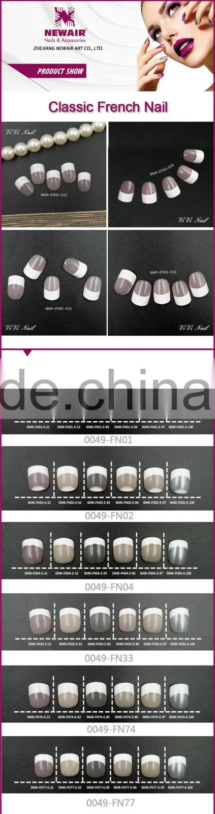 Hot sale sweet heart nail art nail supplies stiletto acrylic nail tips