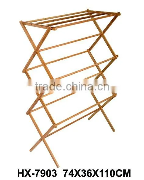 2017 Folding Bamboo Clothes Drying Rack/Bath Towel Racks