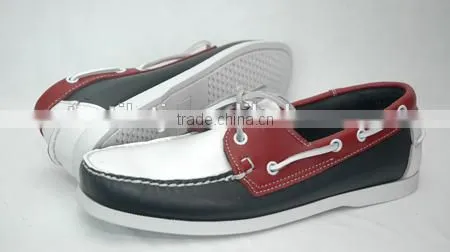 Handsewn Blucher Moccasin Construction Boat Shoes