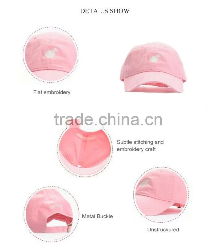 wholesale custom unstruckured baseball cap dad hats