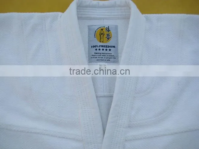 wholesale latest custom made high quality 100% cotton white korean bjj gi shoyoroll for men