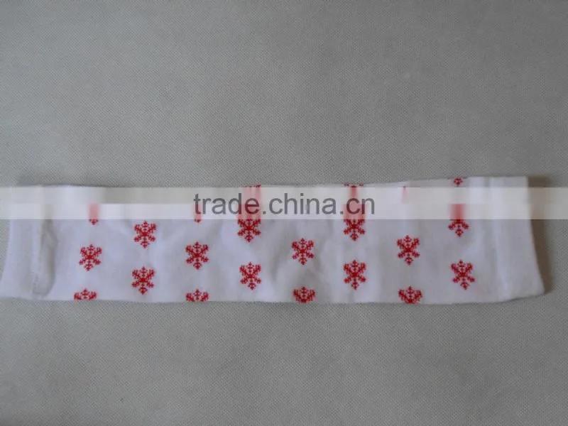 Red snowflake pattern socks kids leg warmers