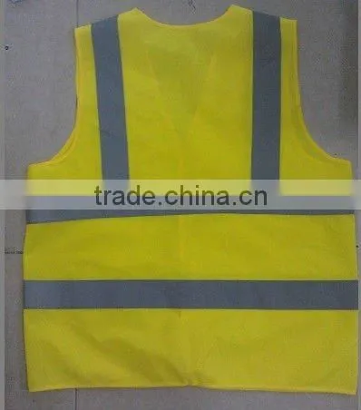 Green/Red ventilate high visibility reflective vest
