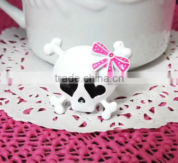 cute girly skull rings, antique silver skull rings, lovely rings for girls