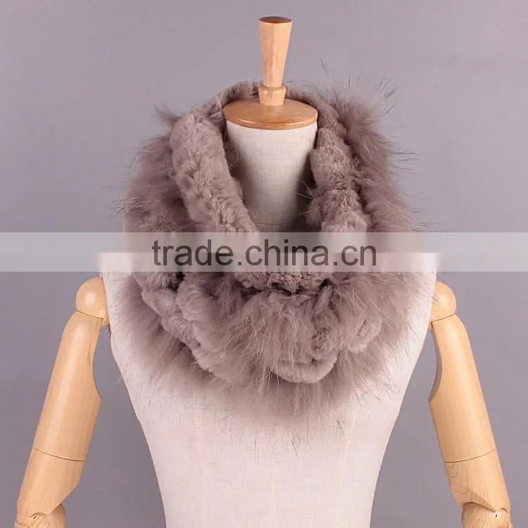 Brand new Knitting Mink Fur Scarf best-selling shawl fur boa scarf