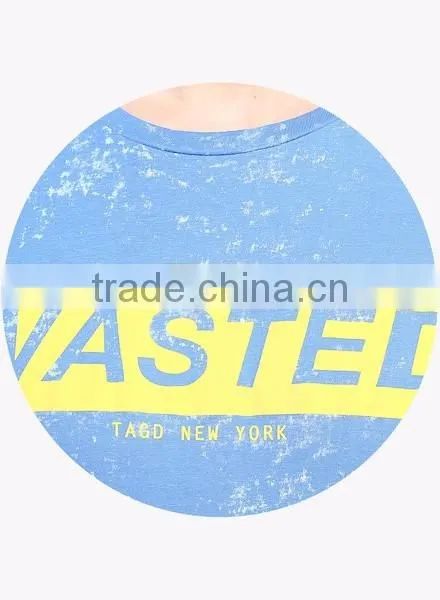 Cotton printing creative Round Neck T-shirt