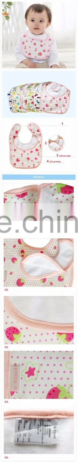 cotton baby bib