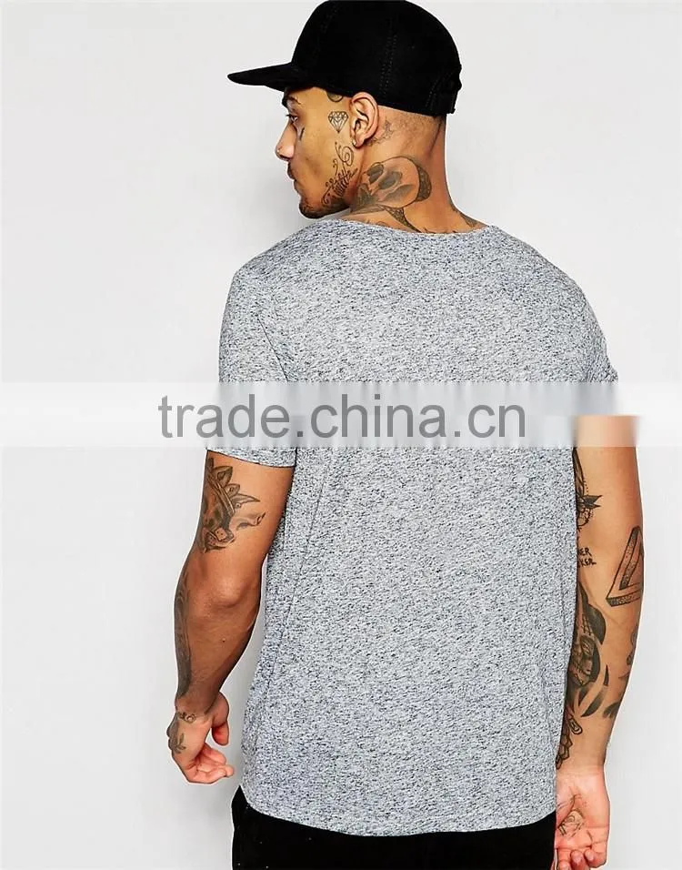 Guangzhou Shandao Factory 160g 100% Cotton O-Neck with Pocket Casual Summer Short Sleeve T Shirt Design