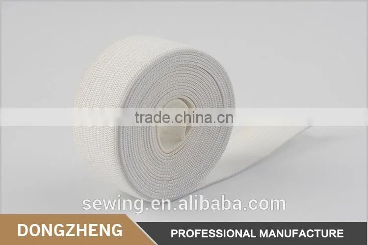 Chinese factory wholesale customized size decorative tape white knitting elastic