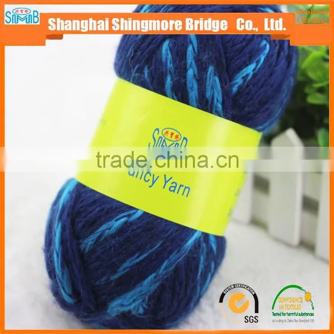 China tube yarn supplier hot wholesale fashion hollow yarn for knitting with factory price