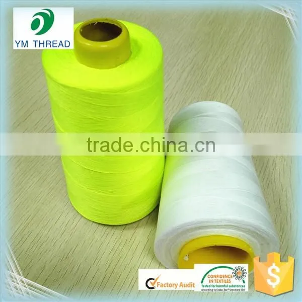Top quality 30/2 30/3 poly poly core spun thread for jean sewing