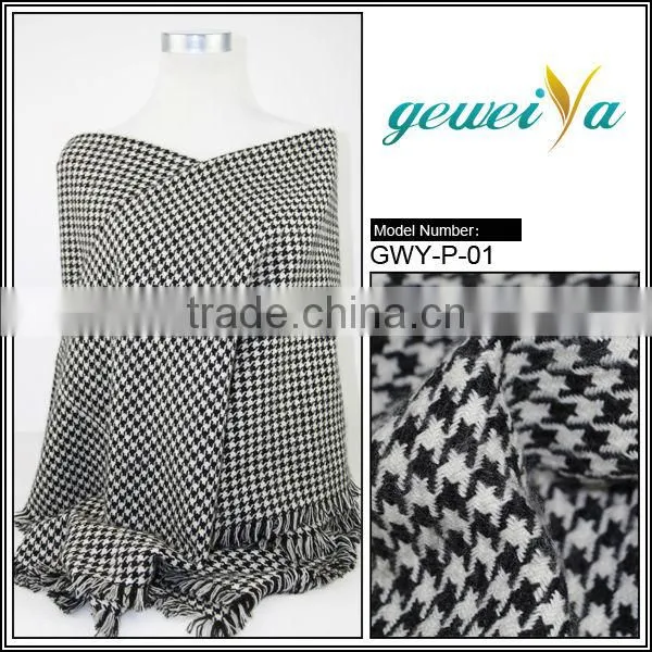In Stock Thick Pashmina Houndstooth Scarves