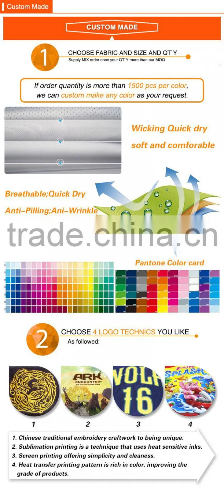 Contrast Color Moisture Wicking Neck Taped Dry Fit t-shirt