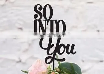 So Into You Wedding Acrylic Cake Topper wholesale