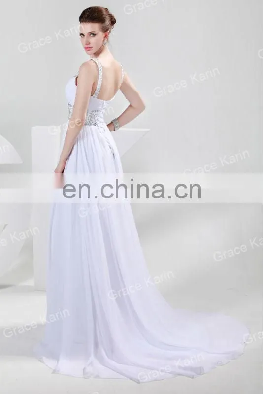 2015 Hot Sale Chiffon Prom Gown Strap Designs Evening Dress CL4469