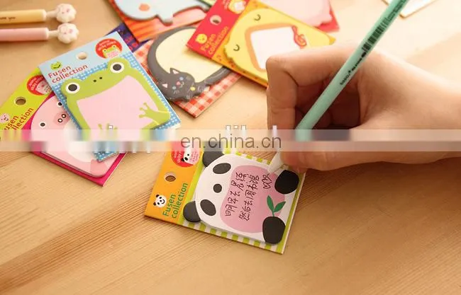different letter shaped sticky notes pad