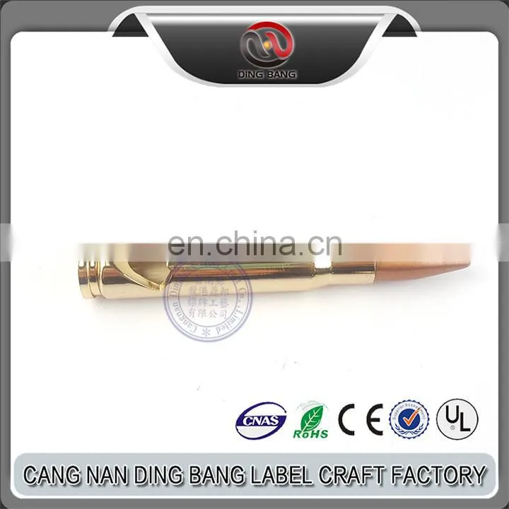 Top Quality Cheap Promotional Gifts Custom Fashional Metal Antique Gold 50 Caliber Bullet Bottle Opener