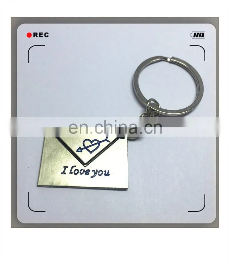 customized logo design your own custom aluminum keychain