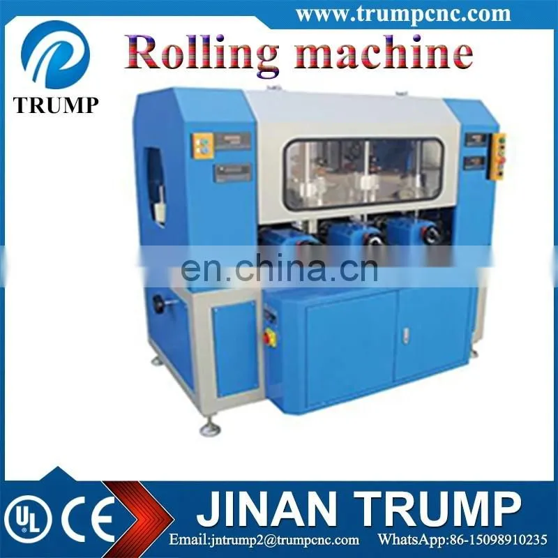 Thermal break assembly knurling machine with insertion for aluminum