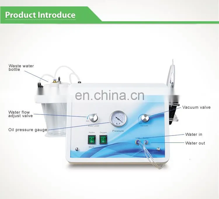 Cheap price 4 in 1 water dermabrasion beauty equipment/water skin peeling for facial cleaning
