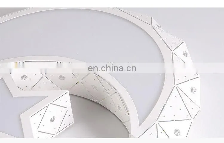 Creative LED living room ceiling light modern simple stars moon hollow lamps for children bedroom