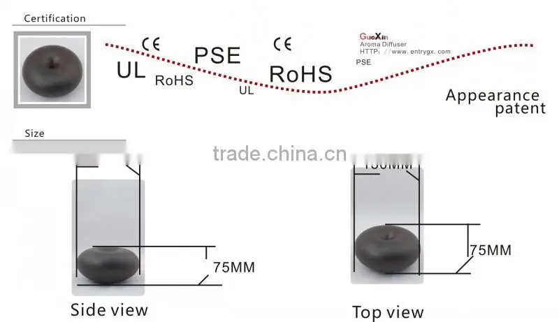 2014 new mini ultrasonic air freshener, fragrance aroma diffuser